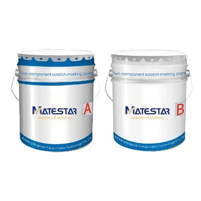 Двокомпонентна розчинна фарба для дорожньої розмітки