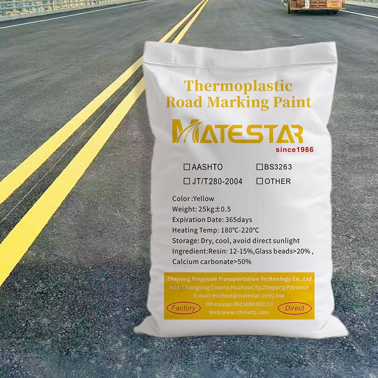 Yellow Thermoplastic Road Marking Paint